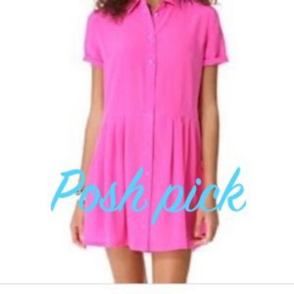 Equipment Dresses & Skirts - Equipment silk Matteo dress small hot pink